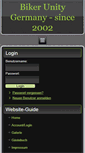 Mobile Screenshot of biker-unity.de